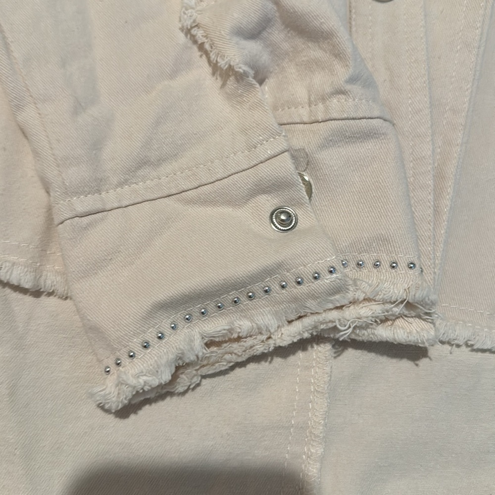 Fringe Shacket/ Button Up - image 2